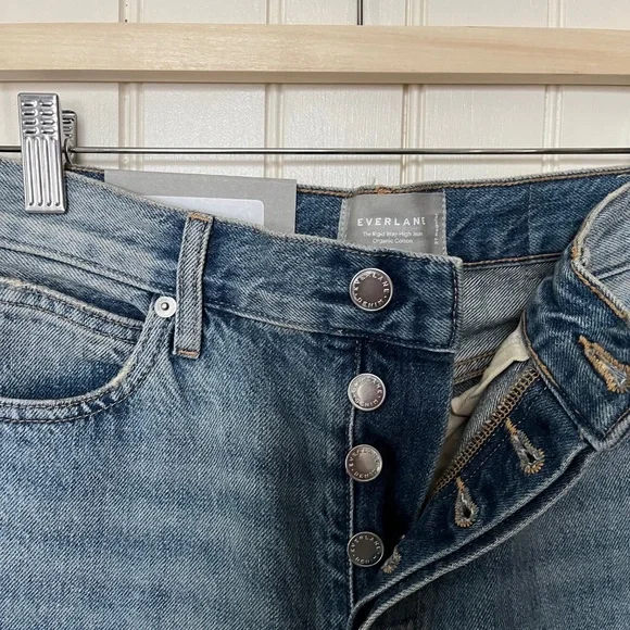 NWT Everlane Organic Rigid Way-High Jeans - Picture 6 of 8